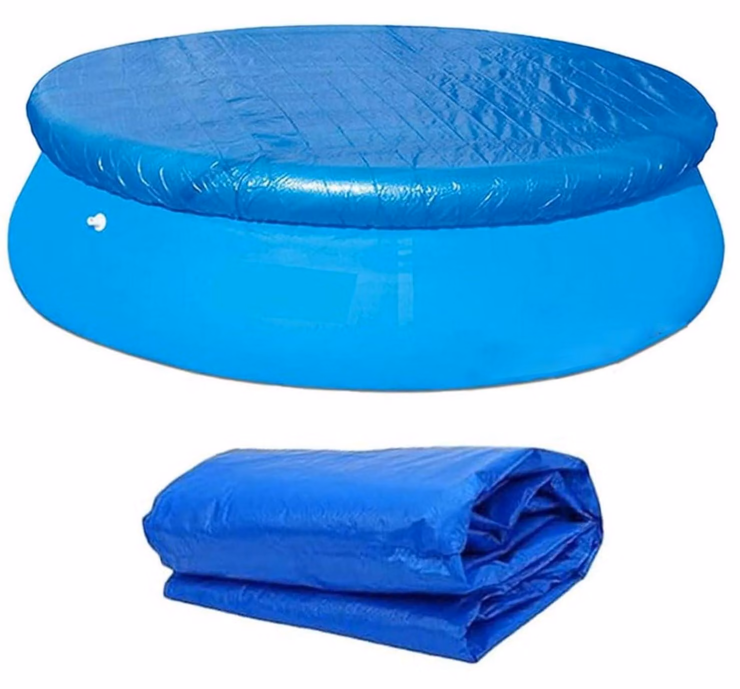 Copertura solare circolare per piscina, realizzata in tessuto PE, disponibile in diverse dimensioni da 183 cm a 366 cm