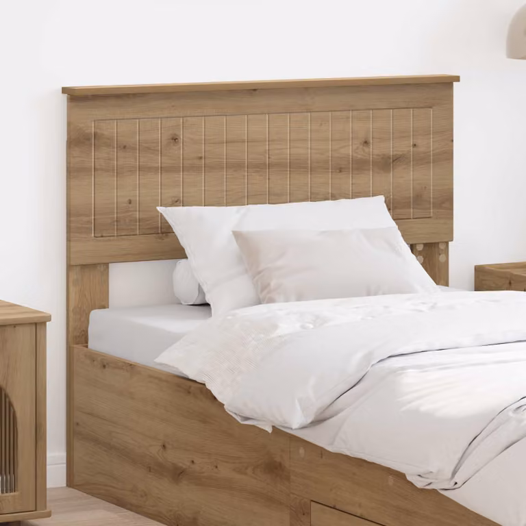 Testiera per letto moderna vidaXL in legno ingegnerizzato color rovere marrone
