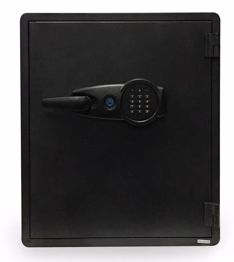 Cassaforte resistente al fuoco, grande capacità - Serratura elettronica - 60 litri di volume - Acciaio legato - Colore antracite - Cassaforte per denaro - Cassaforte di sicurezza