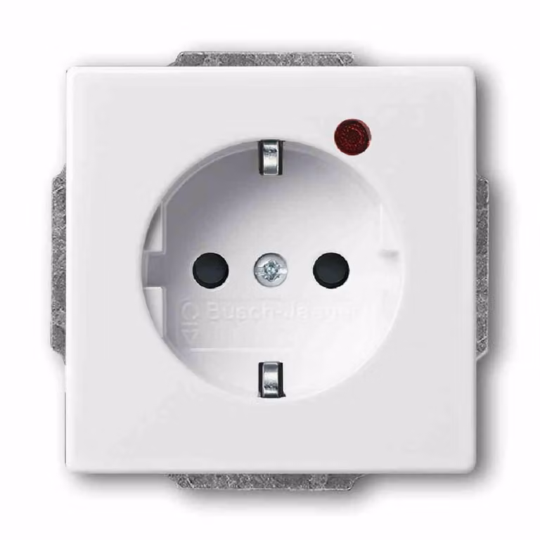 Busch-Jaeger 2310 EUGL/VA-84-11 Busch-Protector® SCHUKO® inserto per presa, con protezione da sovratensione, bianco studio