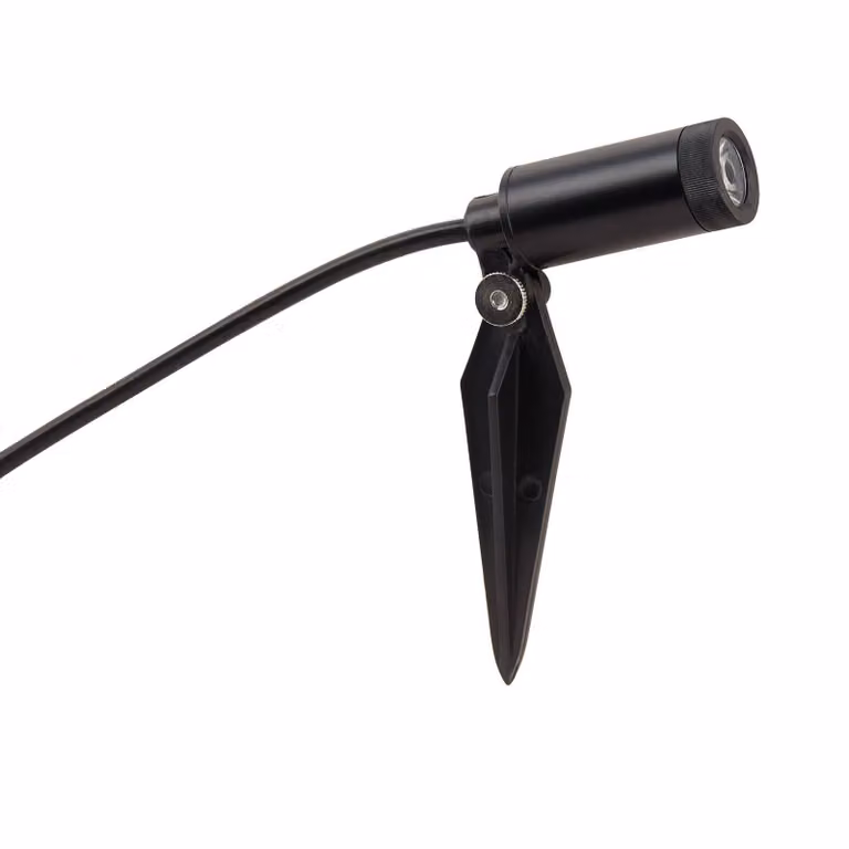 Lindby Heath Luce a LED per picchetti a terra, set di 4, nero