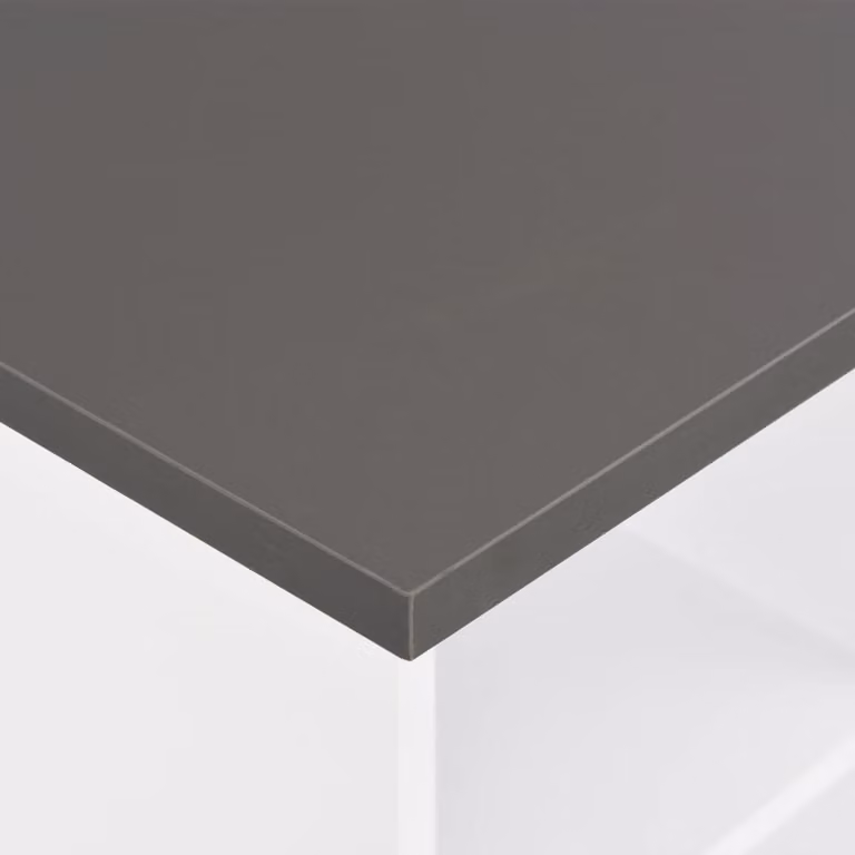 Tavolo da bar bianco e grigio antracite 60x60x110 cm