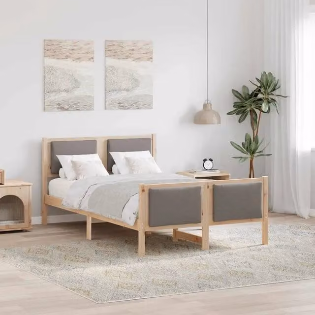 Struttura del letto con testiera-Giroletto con Testiera Talpa 120 x 200 cm Tessuto