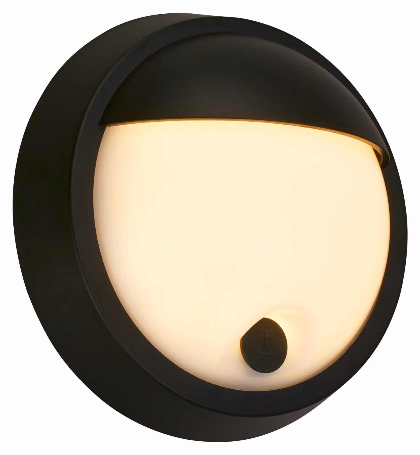 Lampada da parete a LED, ricaricabile, con dimmer touch, 4W, 700 lumen, 17x7 cm, colore nero