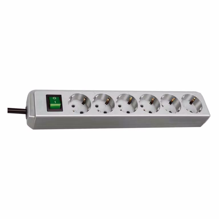 brennenstuhl "Eco-Line", 6 vie, grigio chiaro