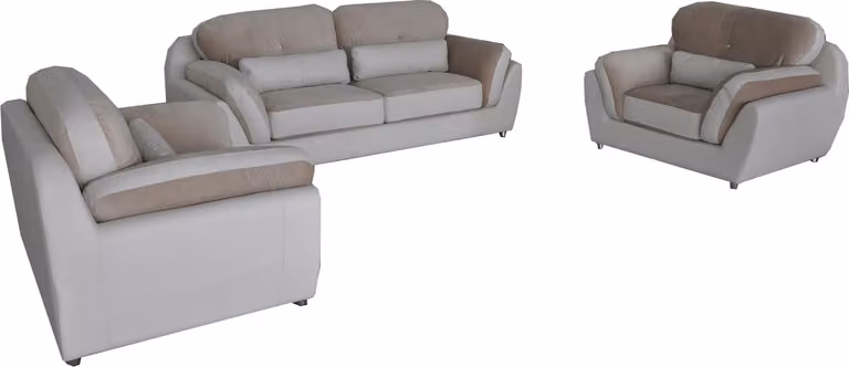 Sofa Couch Garnitur Sitz Polster Komplett Set 3+1+1 Sofas mit USB Design Sofa