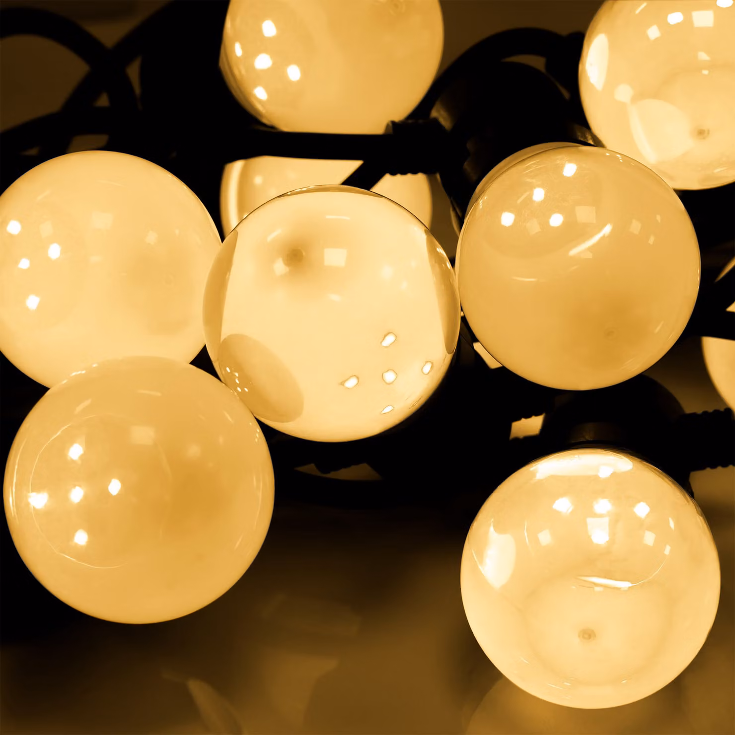 Catena luminosa Rebel per esterni 50 LED bianco caldo IP44 6m