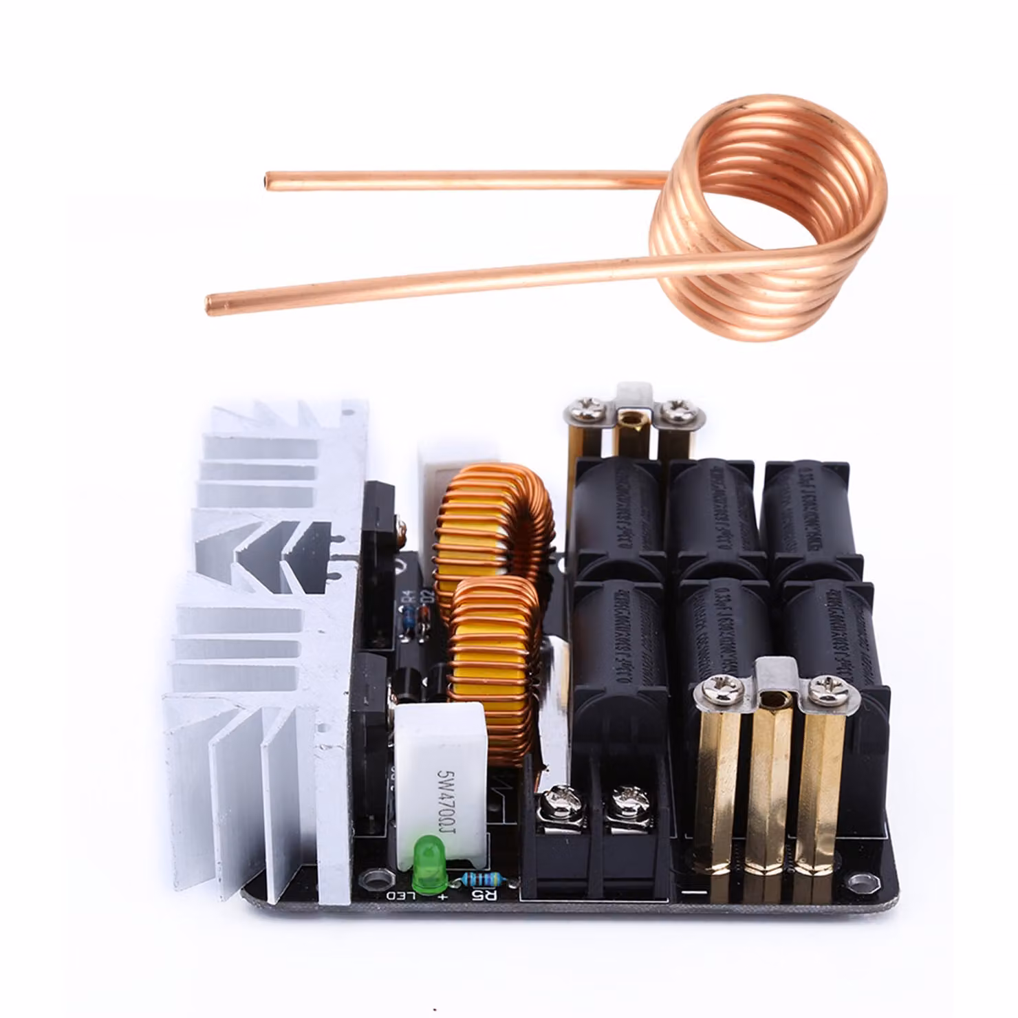 Scheda di riscaldamento, modulo di riscaldamento, scheda del driver 1000W, scheda di riscaldamento a induzione ZVS, modulo di riscaldamento a bassa tensione