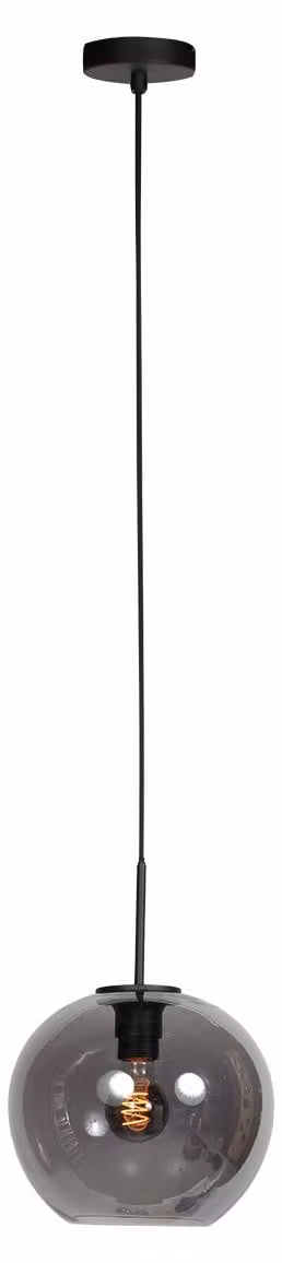 Lampada a sospensione - nero - HaloSwap - vetro metallo - Ø 25cm - E27 - 4293ZW - Mexlite