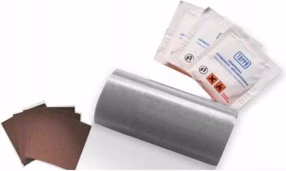 Kit di riparazione per teloni 220x10cm GRIGIO