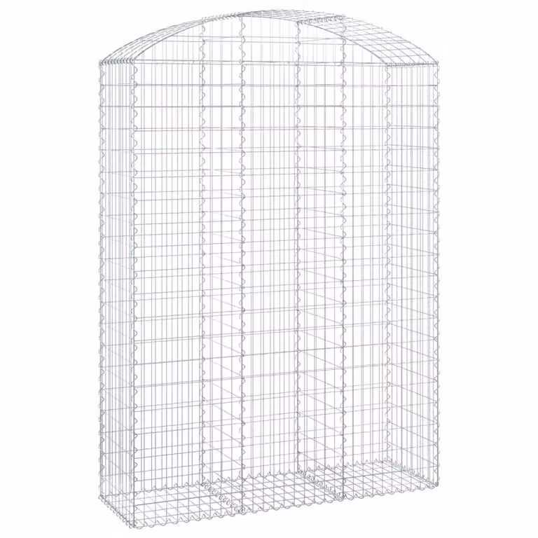 Cesto Gabbione ad Arco 150x50x200/220 cm Ferro Zincato