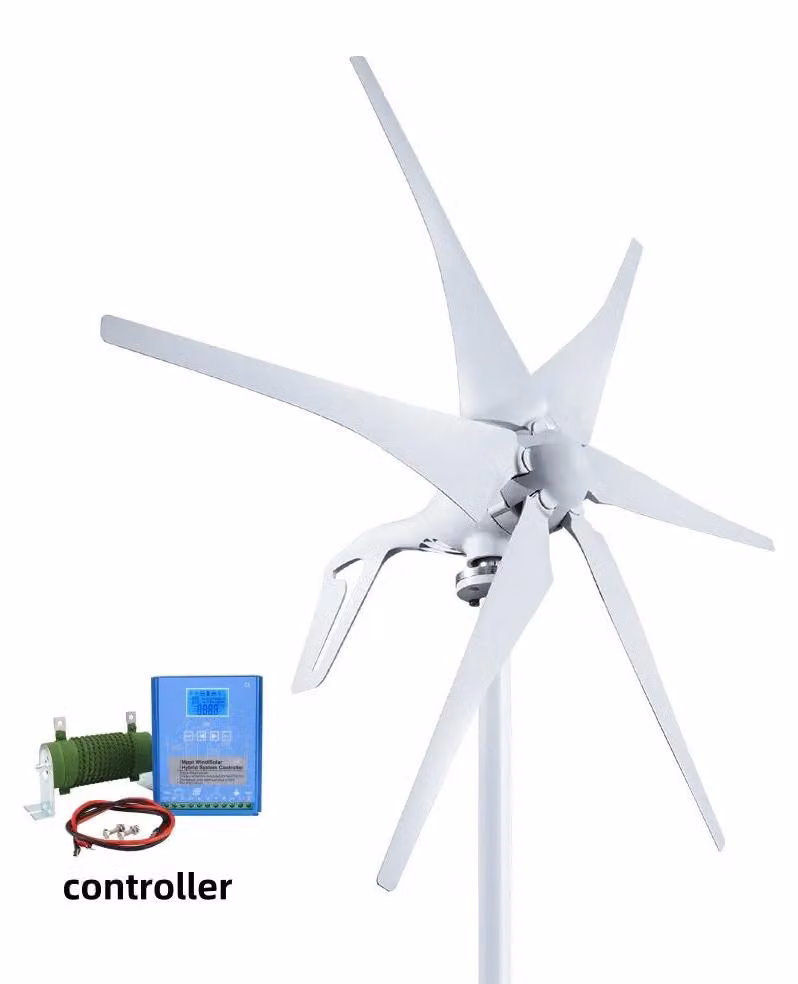 Turbina eolica - Turbina eolica - Generatore eolico - Energia eolica - 1000W - 24V - con controller ibrido