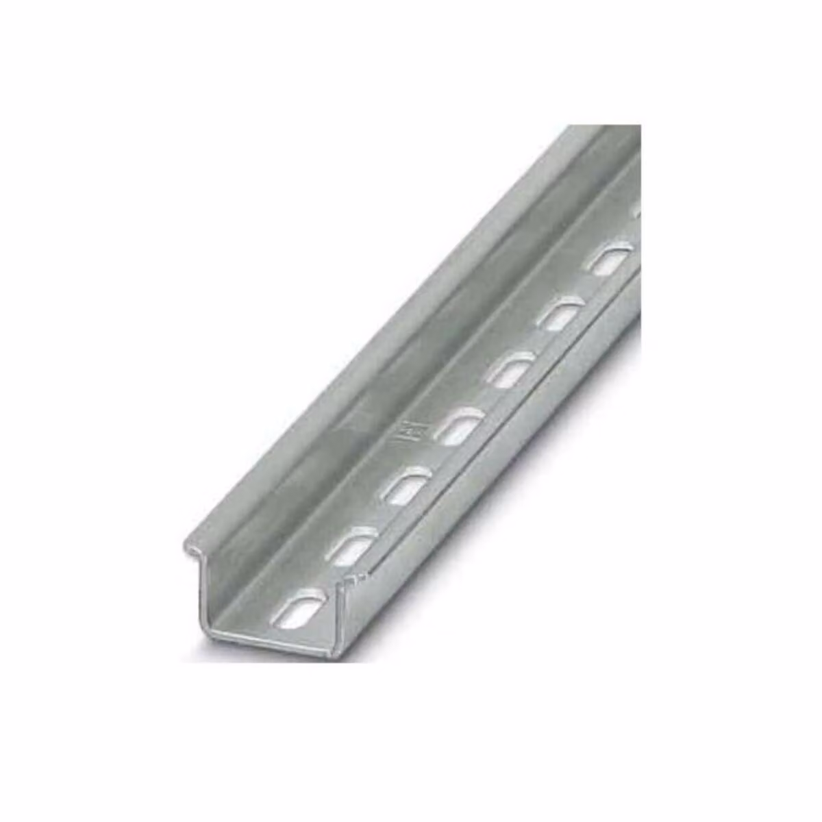 Guida di supporto in profilo a cappello forato L=2m - Guida di montaggio 2000mm in acciaio NS 35/15 PERF 2000MM