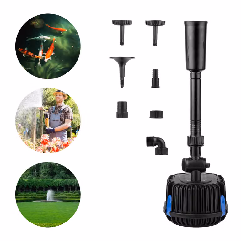 Pompa per fontane MIAJARD, da esterno, 1500 litri/ora, pompa per stagni, pompa per giochi d'acqua, adatta per giardini, stagni e fontane, 25W