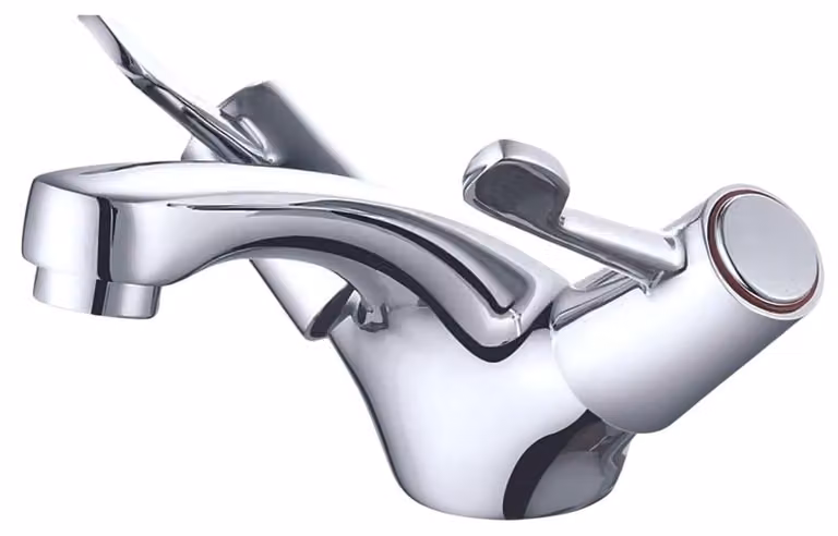 Miscelatore moderno per bagno con elegante finitura cromata