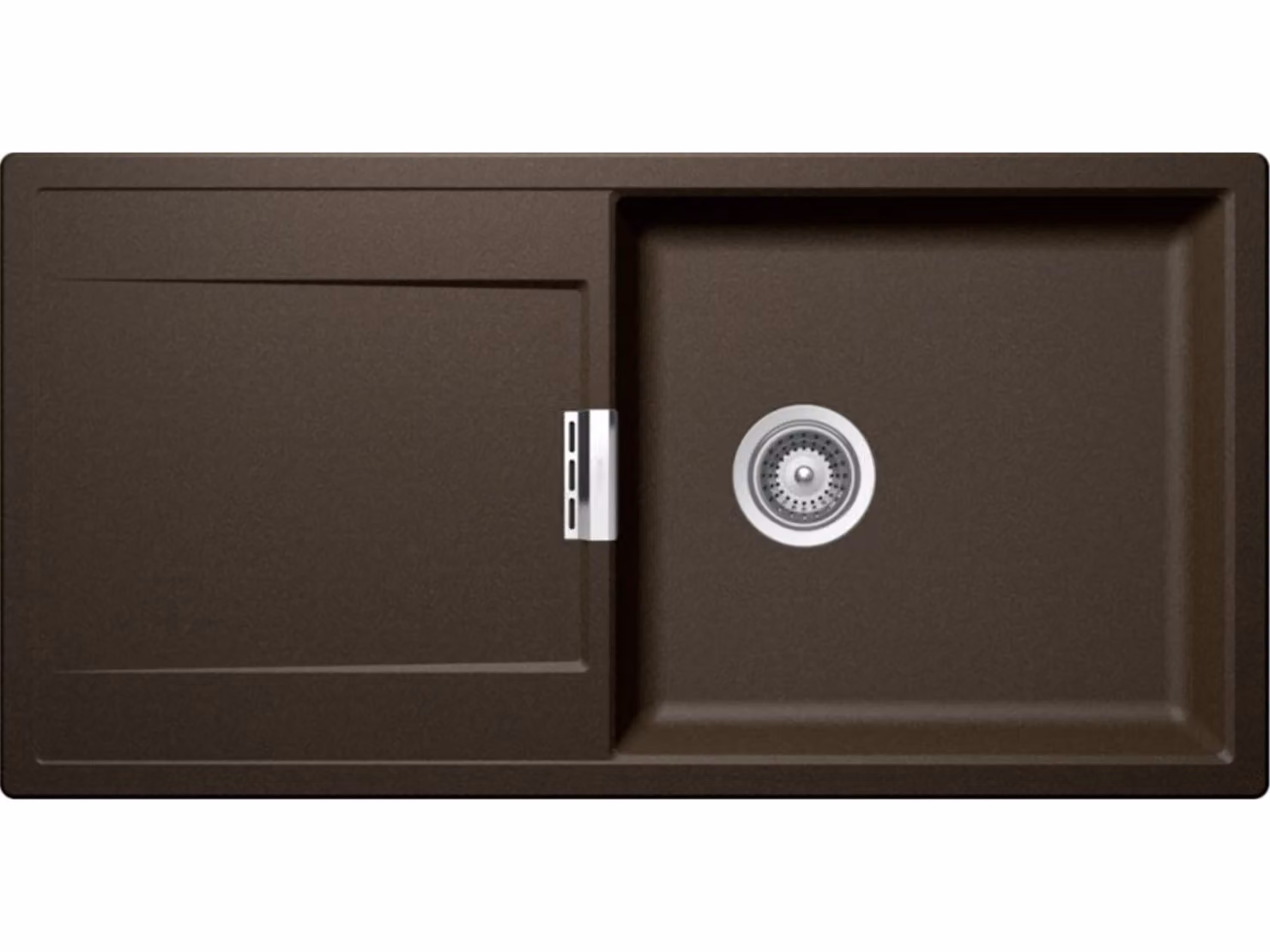 Schock Mono D-100L Lavello da incasso in bronzo con tagliere in legno