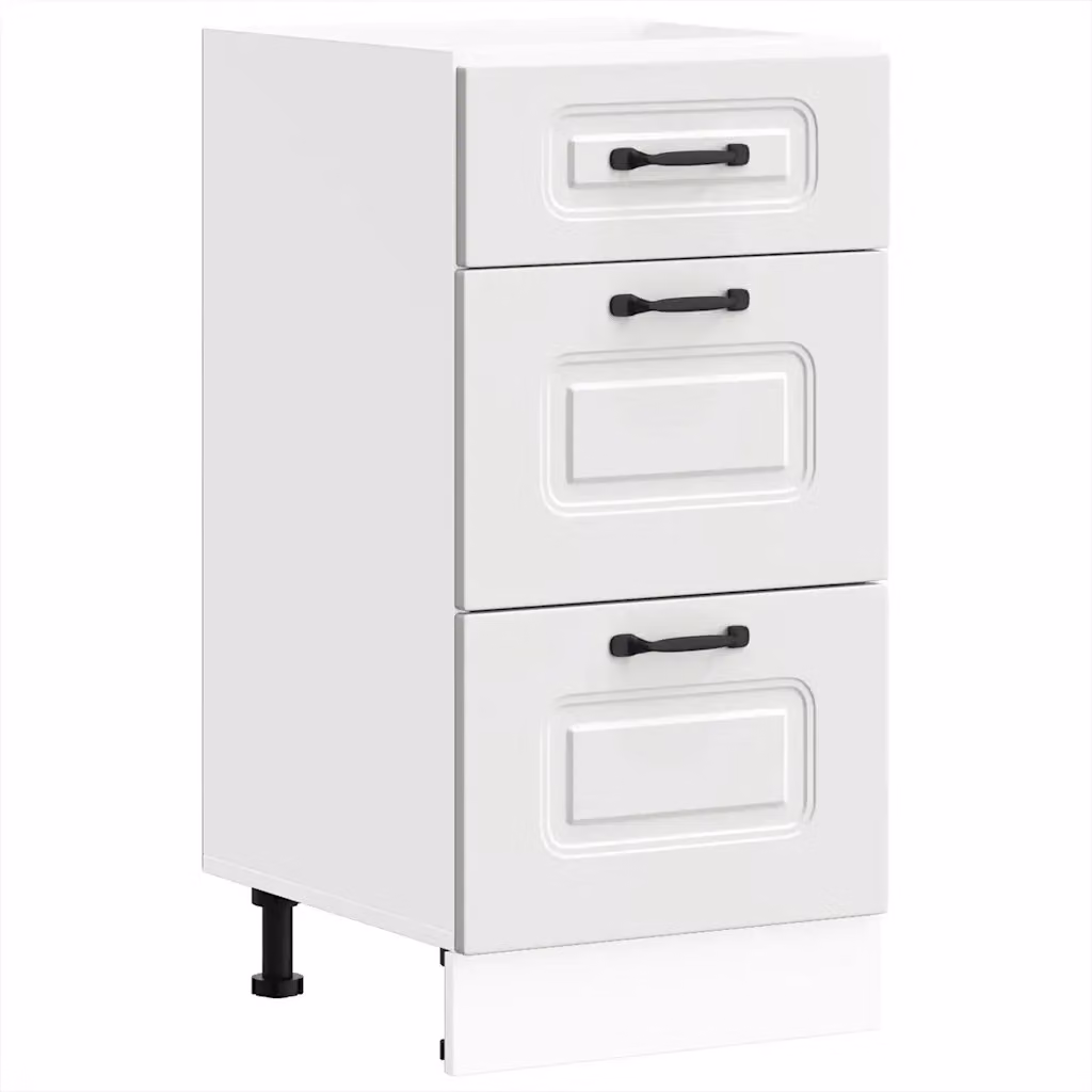 vidaXL Base da Cucina Kalmar Bianco in Legno Multistrato