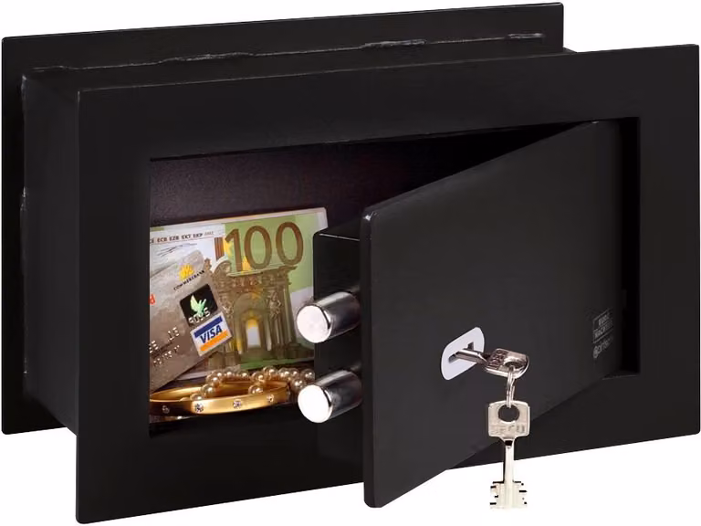 BURG-WŽCHTER cassaforte a muro PointSafe PW 1 S, nero