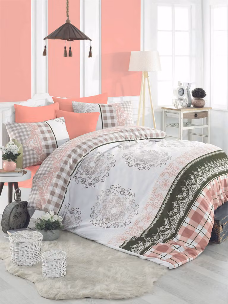 L'Essentiel Linge de Maison, Adal- PRL3228, Rosa, Copriletti, 100% cotone rinforzato