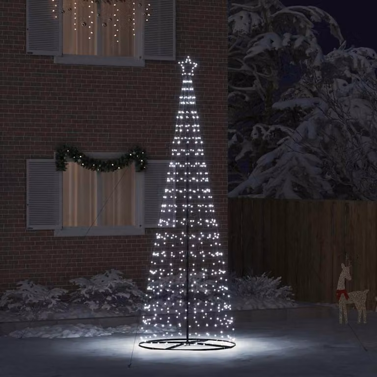 Maison Exclusive - Albero di Natale a LED EKENAS, 400 cm, 800 LED, luce bianca fredda, struttura in acciaio