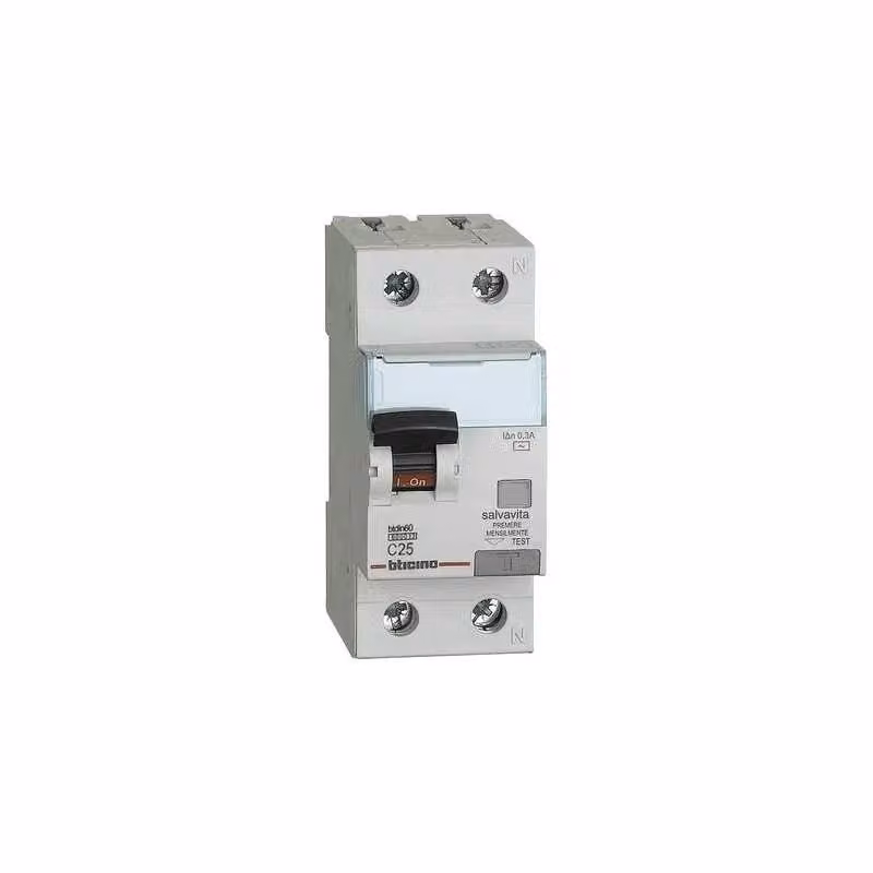 Interruttore Magnetotermico Differenziale RCBO BTICINO Salvavita 1P+N 25A Bianco – 2
