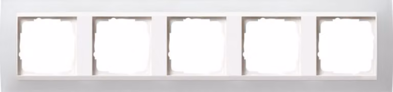 Gira 0215334 Cornice di copertura a 5 ingressi Event bianco opaco bianco puro/lucido
