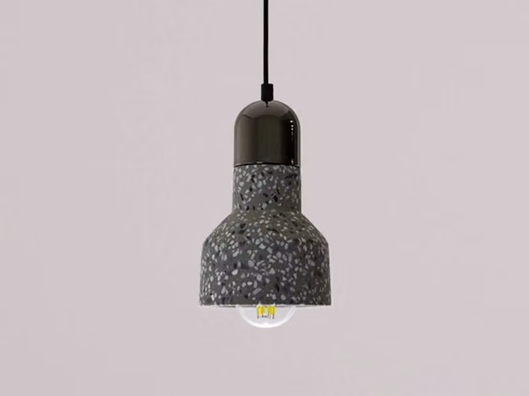 Lampada a sospensione in stile terrazzo