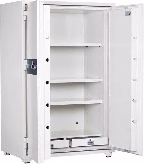 Armadio Blindato Technomax 635 Ngs Ignifugo Bianco con Chiusura a Chiave