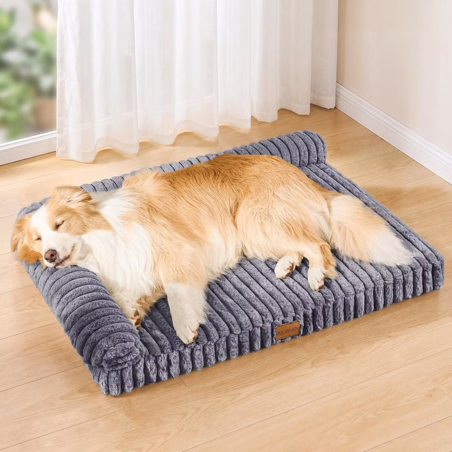 Cuccia ortopedica per cani, 91 x 61 cm, con cuscino a doppio lato, ideale per cani di grossa taglia