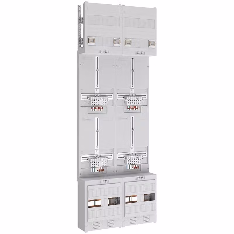 Spazio contatore 3pts 4Z - Pannello contatori 4 file di contatori kWh 0 Z29640
