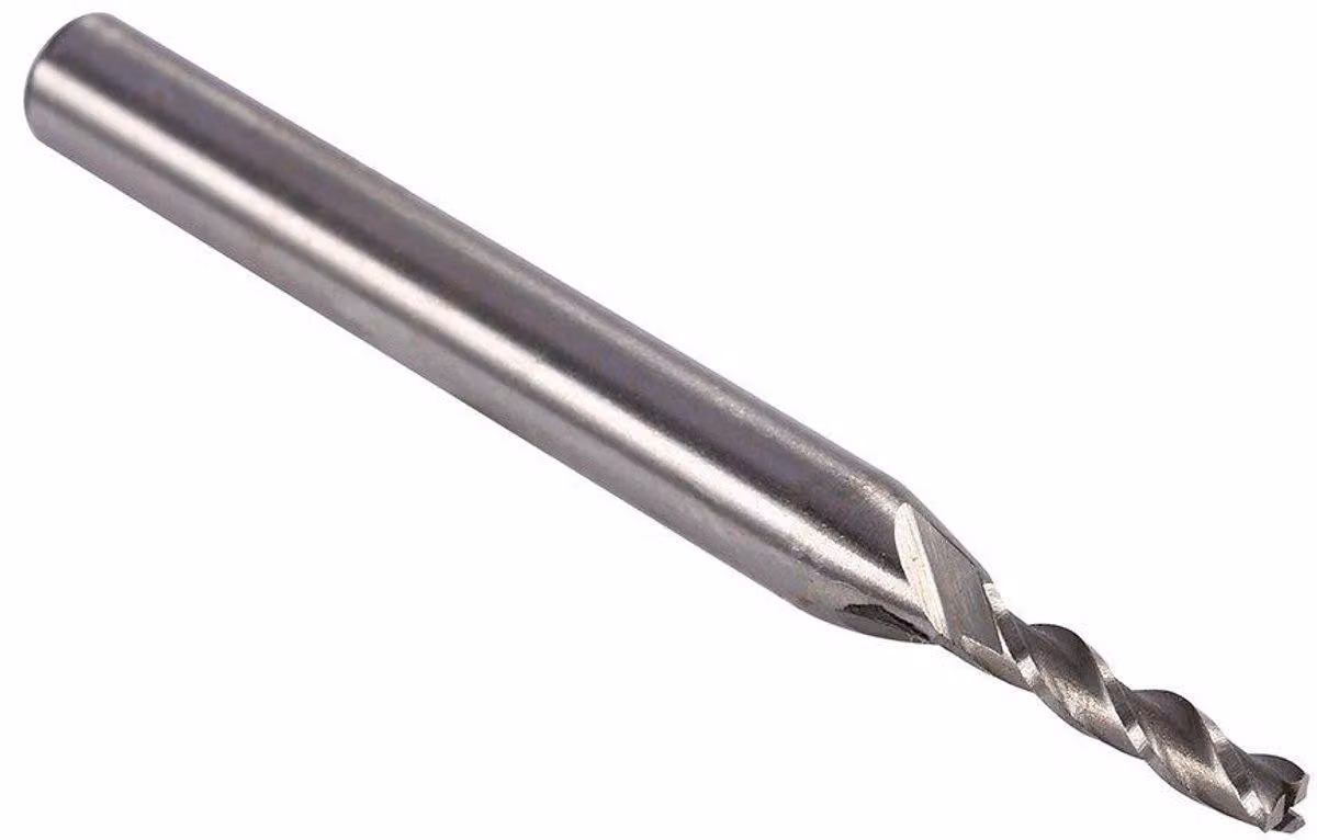 Utensile di fresatura, diametro 3 mm, 3 taglienti, in HSS e alluminio, per mandrino, fresa CNC - Allungato, tagliente, robusto e durevole