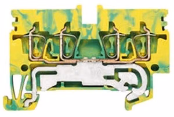 Weidmüller ZPE 2,5N/4AN, verde, giallo, 2,5 mm², 60 mm, 12,4 g, 50 pezzi