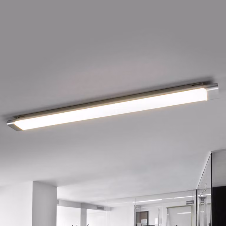 Plafoniera a LED Vinca Arcchio, Alluminio / Grigio / Zincato, Studio / Ufficio, Plastica, Moderno, Plafoniera LED