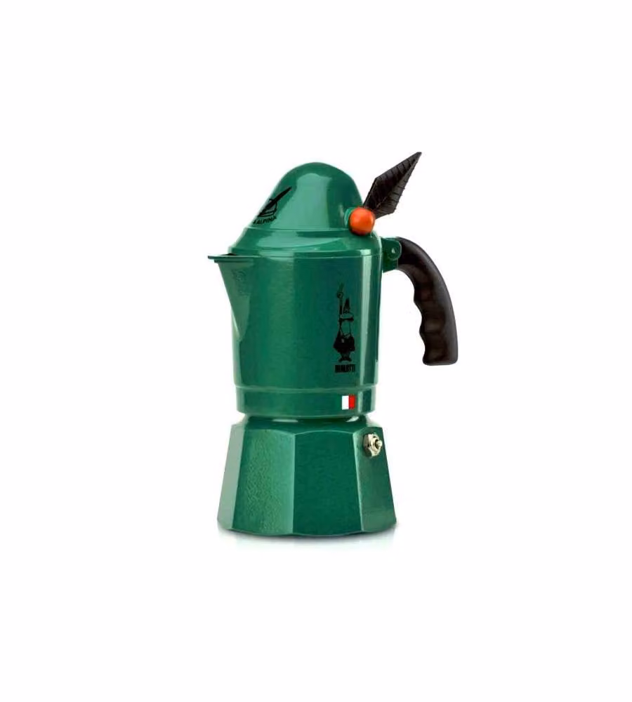Caffettiera Moka Bialetti Alpina 3 Tazze in Alluminio Verde – 2