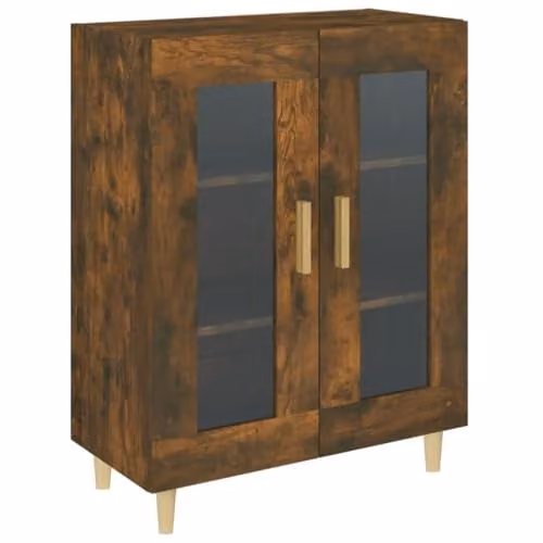 Helloshop26 Buffet bahut - Cassettiera portaoggetti per cucina, soggiorno, soggiorno, soggiorno, 69,5 x 34 x 90 cm, in legno di ingegneria, marrone 02_0031064