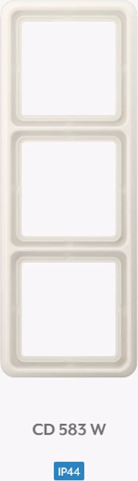 Cornice Jung tripla Jung CD 583 W bianca, 1 pz.