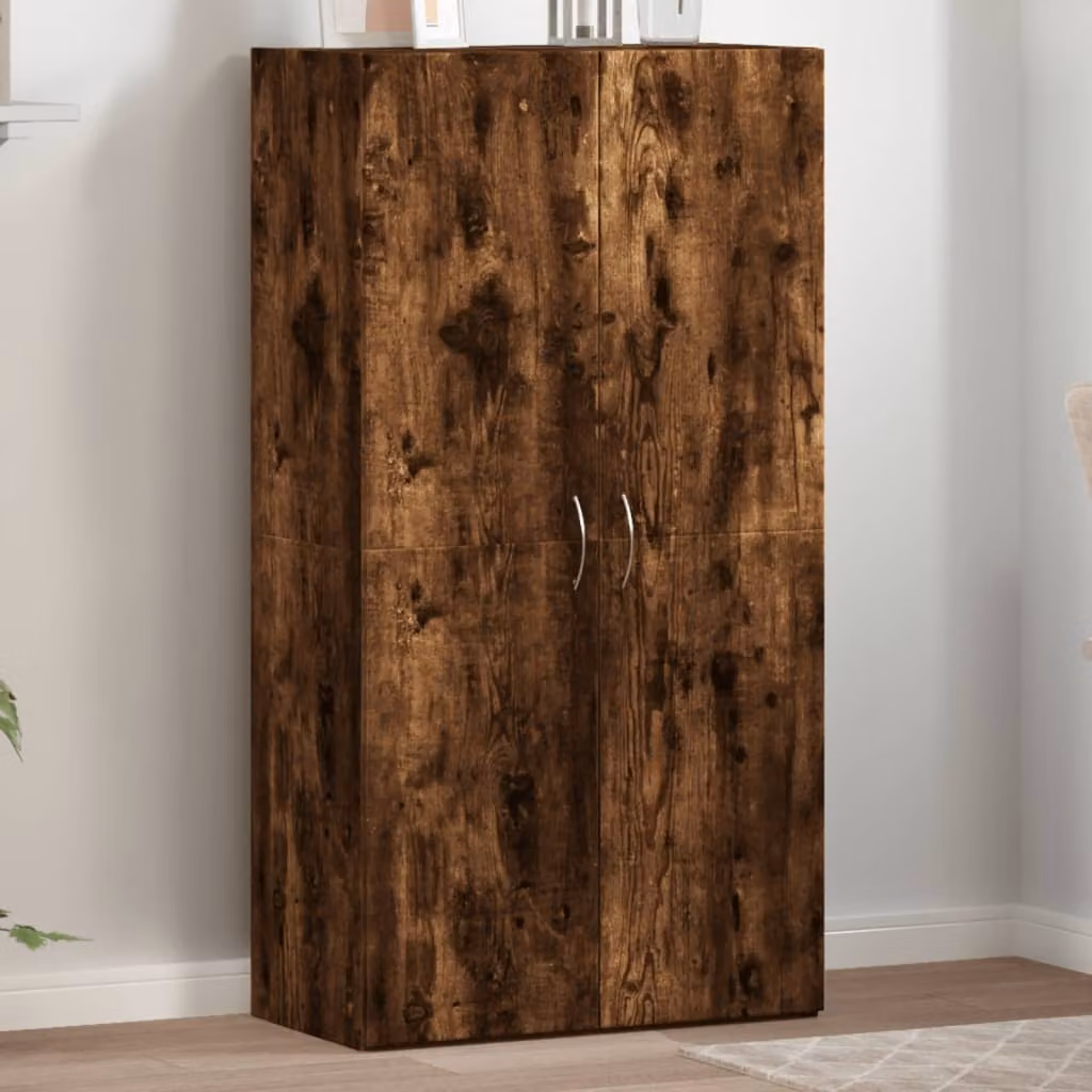 vidaXL Schedario Moderno in Legno Marrone con Ante a Battente L: 60 cm, P: 32 cm, H: 115 cm