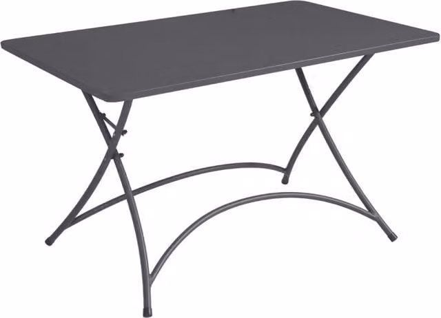 Tavolo pieghevole Moia Orta in metallo antracite L: 120 cm, P: 70 cm