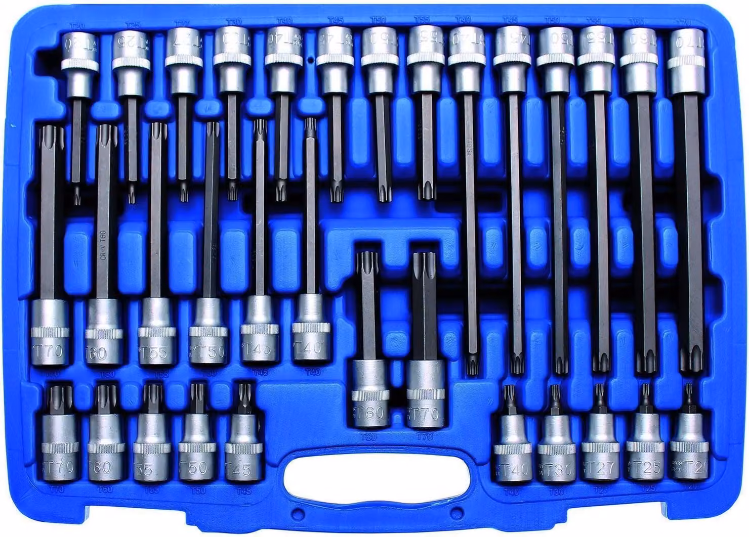 BGS assortimento di inserti da 32 pezzi con profilo a T 12,5 (1/2") - 5182