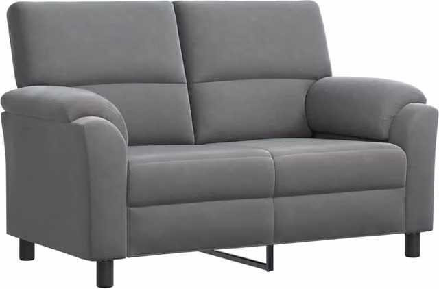 Divano moderno in velluto vidaXL Grigio Scuro L: 154 cm, P: 85 cm, H: 93 cm – 1