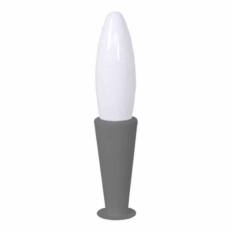 Dissuasore GENEVESE 1xE27/25W,IP44, grigio/argento L: 119, H: 560, dimmerabile