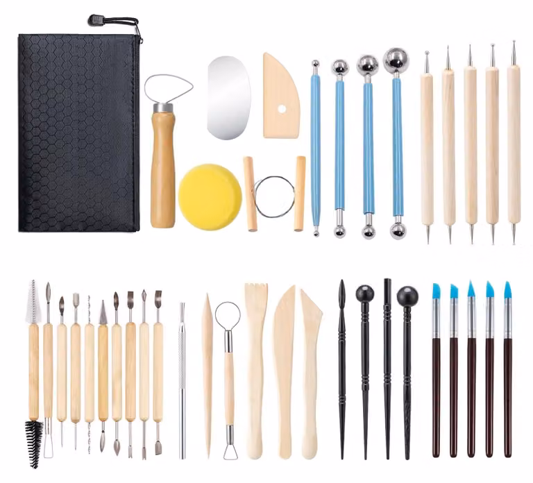 Set di 40 utensili per la Vetroceramica, completo di custodia