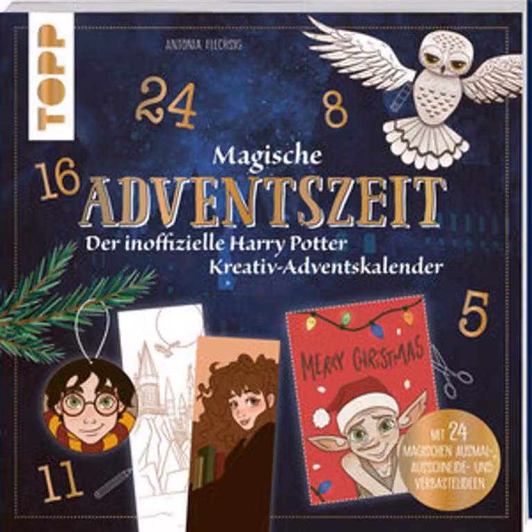 Tempo di Avvento magico. Il calendario dell'Avvento creativo non ufficiale di Harry Potter. Libro del calendario dell'Avvento: con 24 idee magiche da colorare, ritagliare e creare