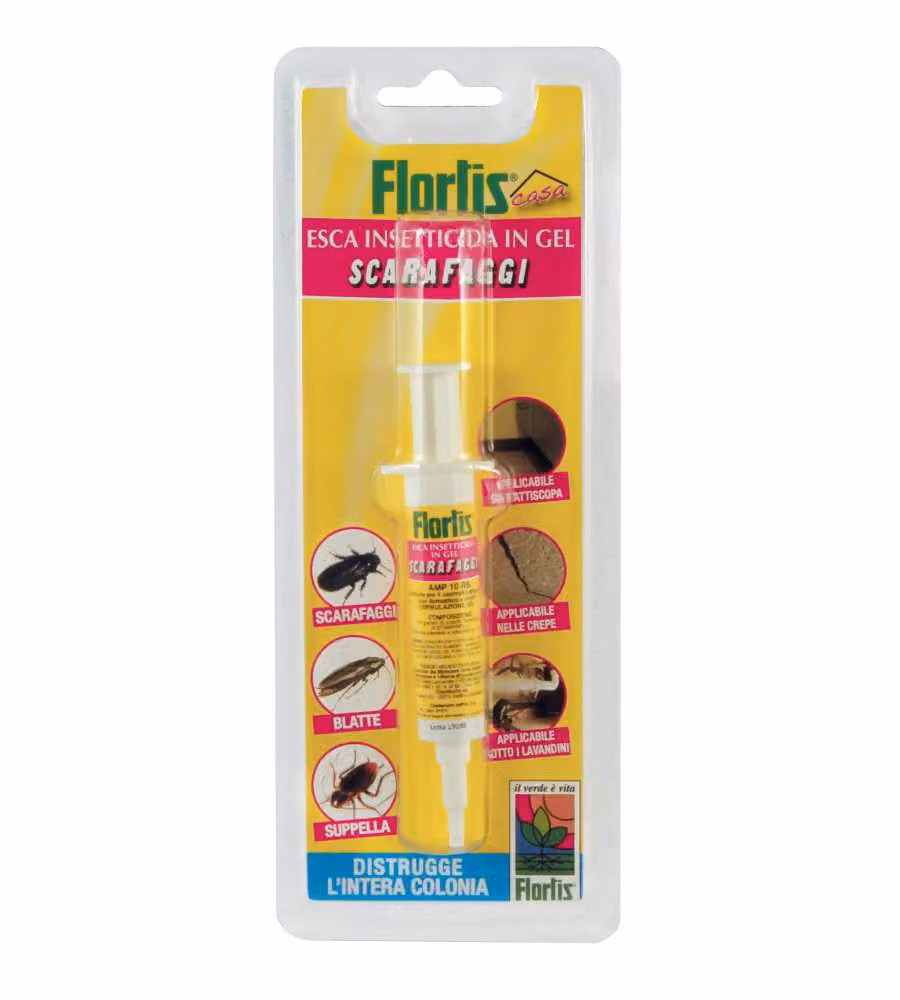 Flortis Esca Gel Scarafaggi 10g - Trappola Efficace per Insetti