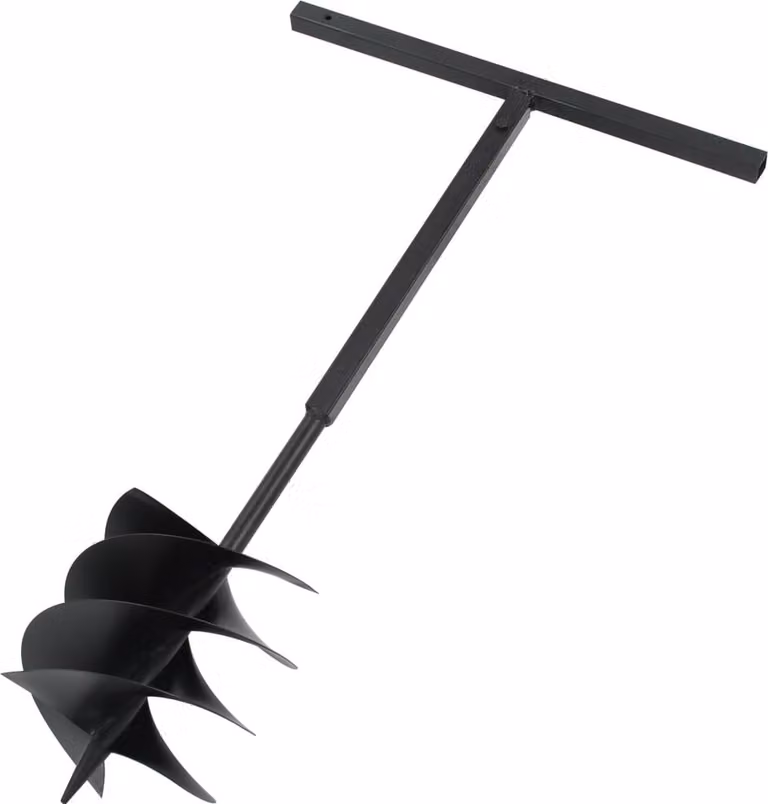 Trivella per Terreno con Maniglia 200 mm Acciaio Nero