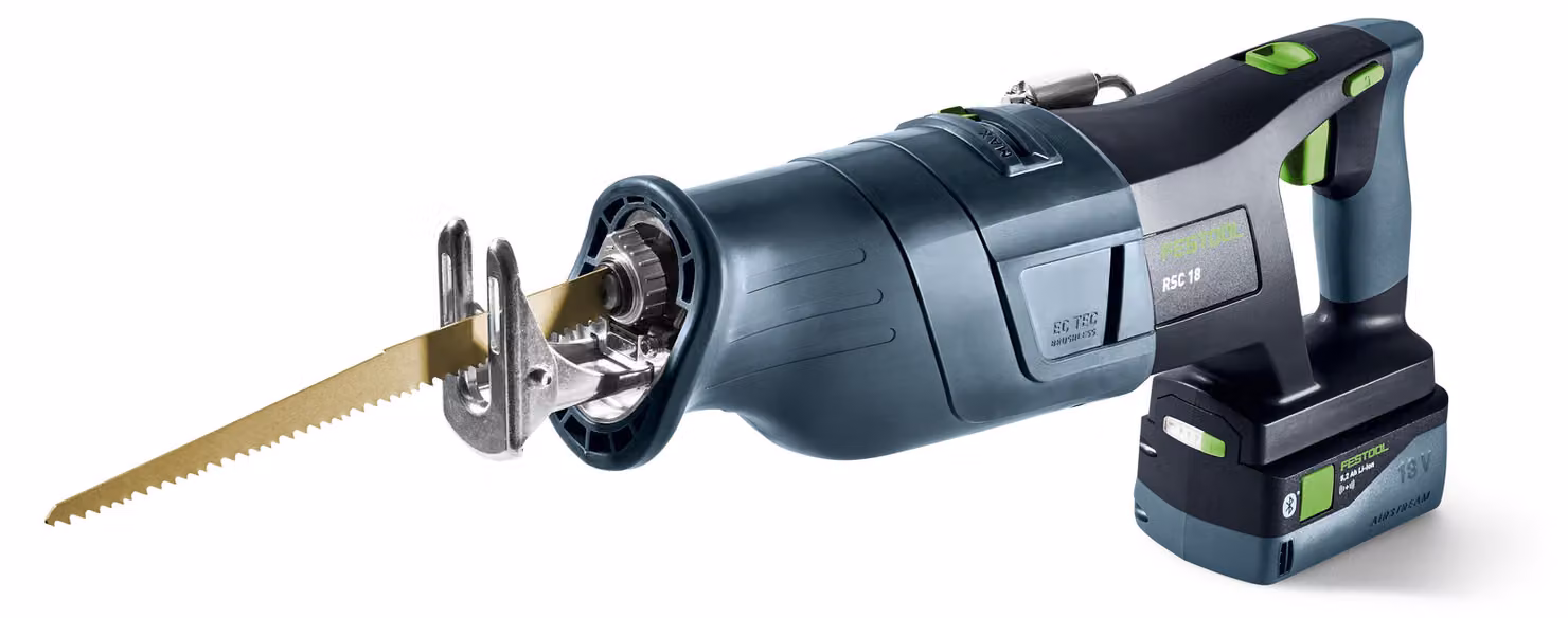 Festool RSC 18 5,0 EB-Plus Seghetto a batteria 18 V Brushless ( 576948 ) + 2x batteria 5,0 Ah + caricabatterie + systainer