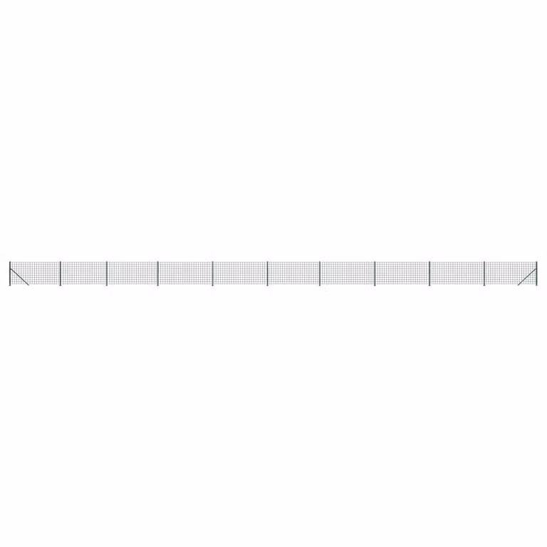 Recinzione Metallica con Flangia Verde 1x25 m