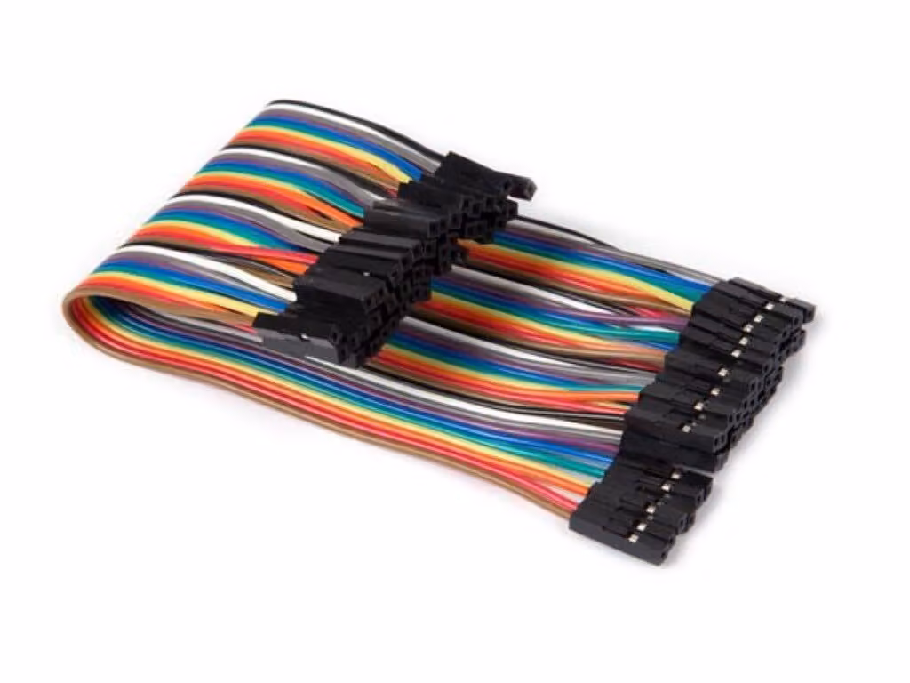 40 Cavo jumper presa-presa, 15 cm (cavo piatto)
