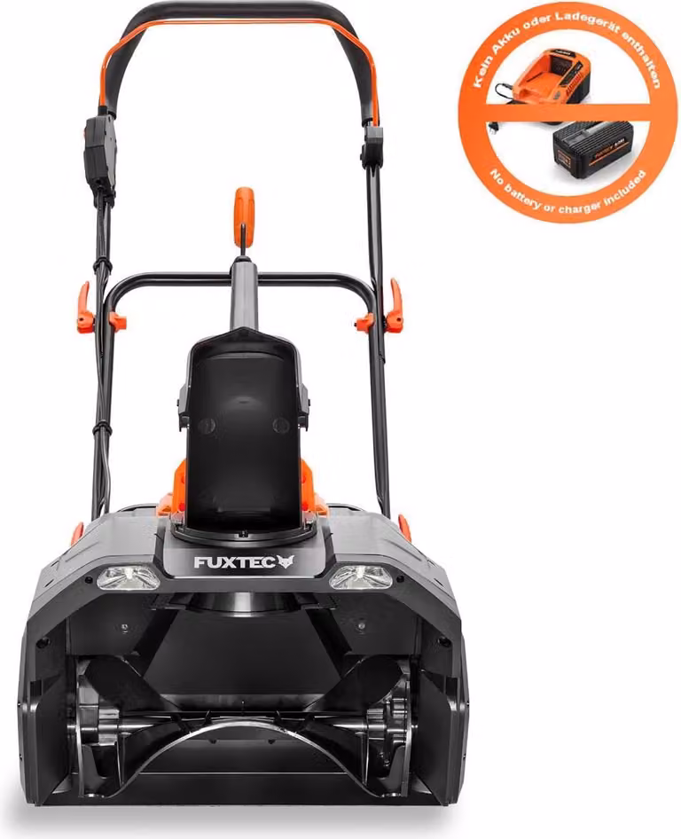 Spazzaneve a Batteria FUXTEC 40V FX-E2SF,SOLO senza Batteria, Larghezza di Lavoro 51 cm, Distanza di Lancio 6 m, Luci LED Frontali, Leggero e Maneggevole