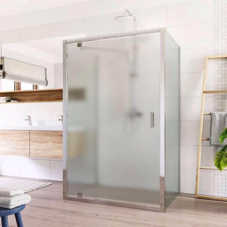 Mereo Cabina doccia Lima, rettangolare a U, girevole, 100x90x100 cm, cromo ALU, vetro Point - CK87872K